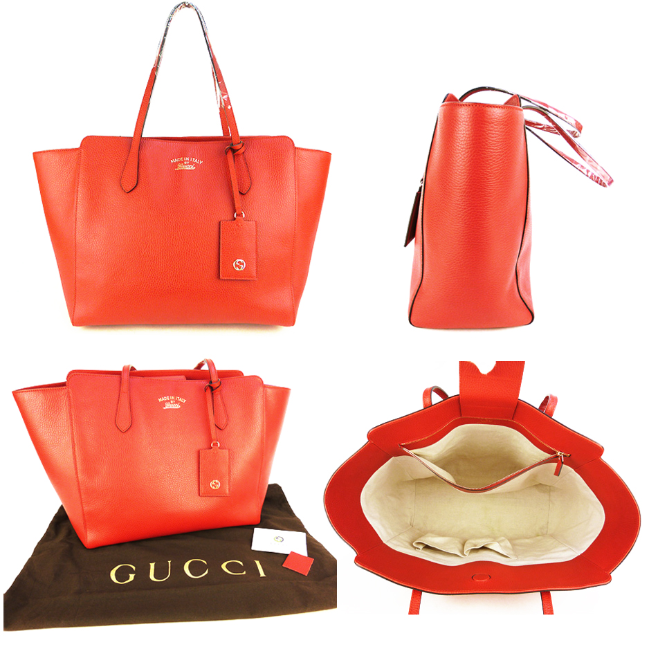 GUCCI(グッチ) バンブーレザー2wayバッグ黒 ＆ スイングレザー